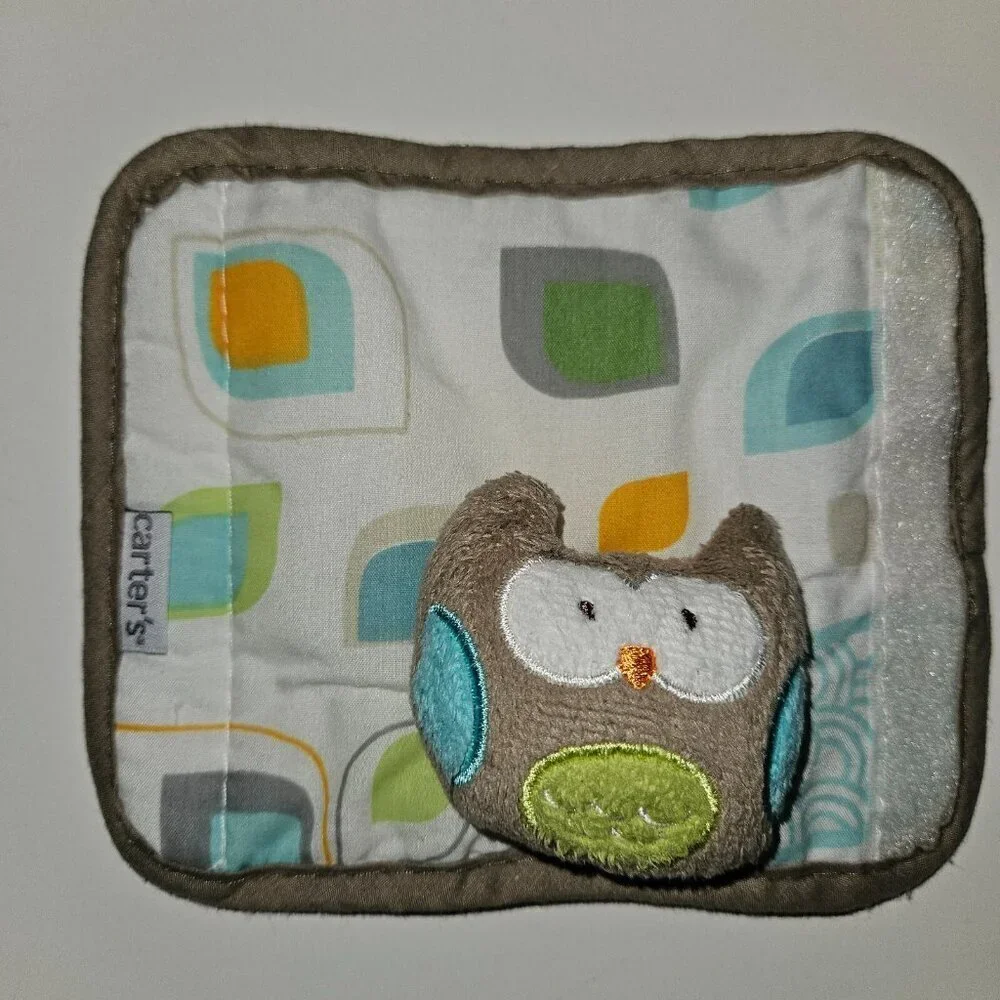 Carter's Owl Strap Covers Set of 2 Car Seat Stroller Accessories